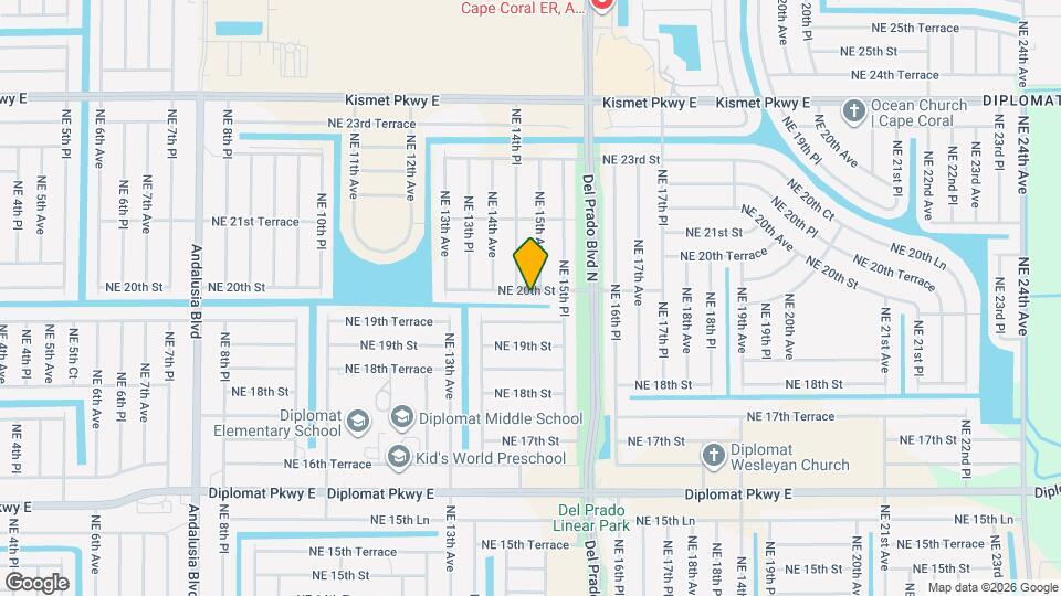 1422 NE 20th St Map and Location Details