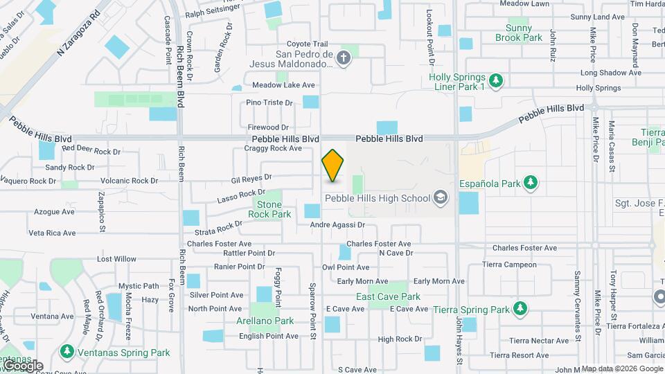 14305 Pancho Gonzalez Ct, Unit A Map and Location Details