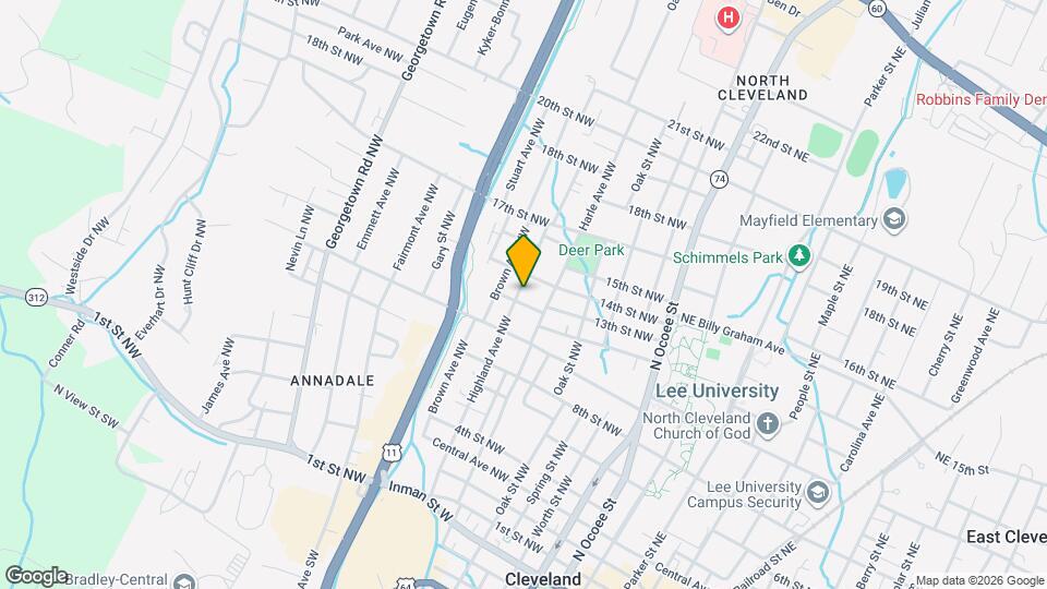 1330 Highland Ave NW Map and Location Details