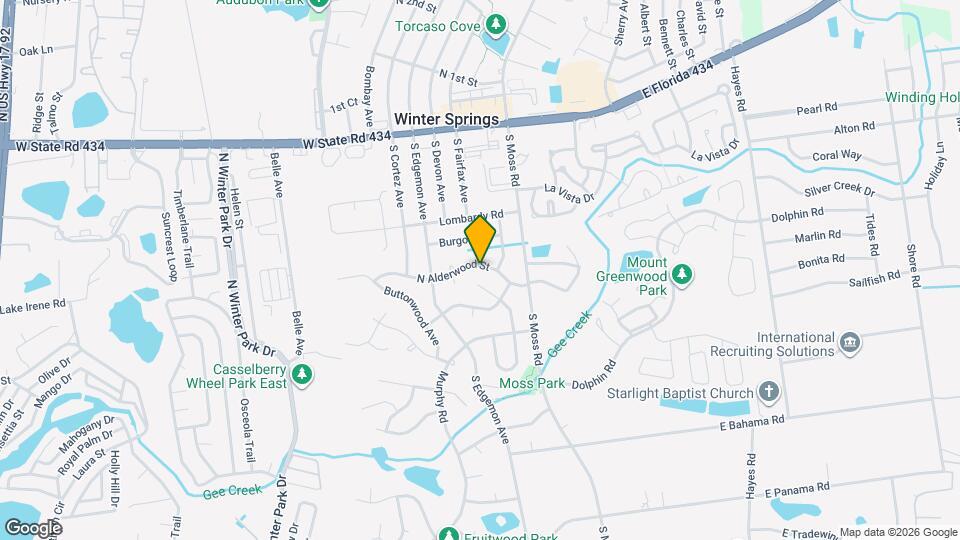 119 N Alderwood St Map and Location Details