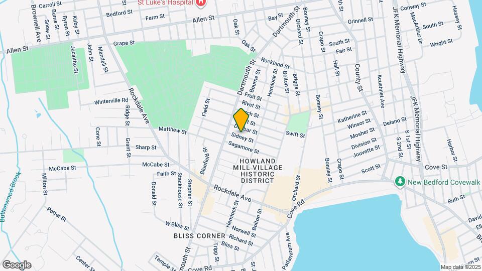 93 Sidney St, Unit 1 Map and Location Details