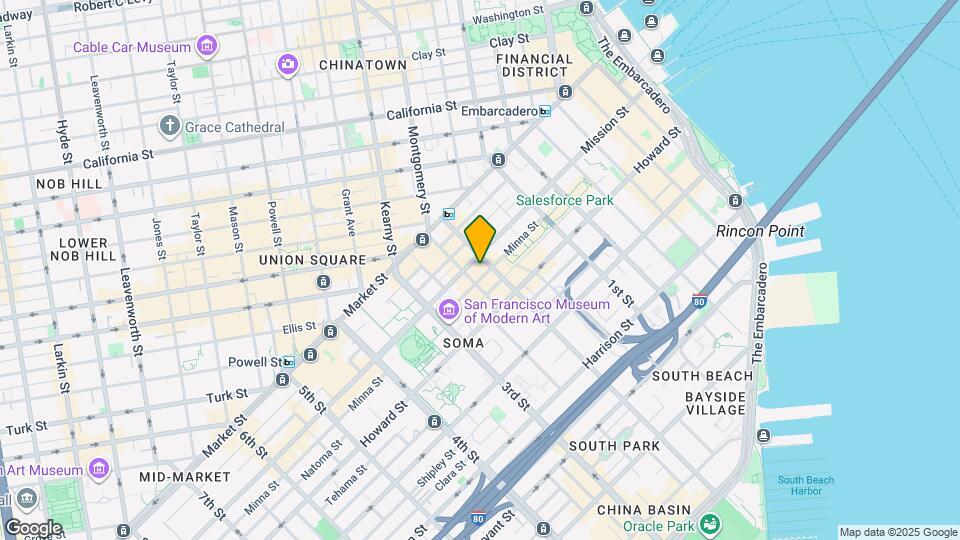 611 Mission St Map and Location Details