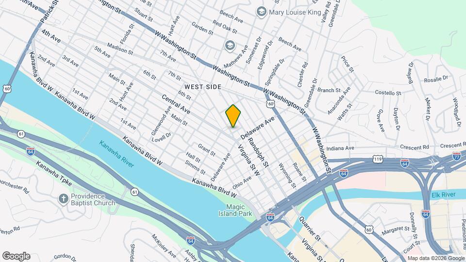 600 Virginia St W, Unit C Map and Location Details