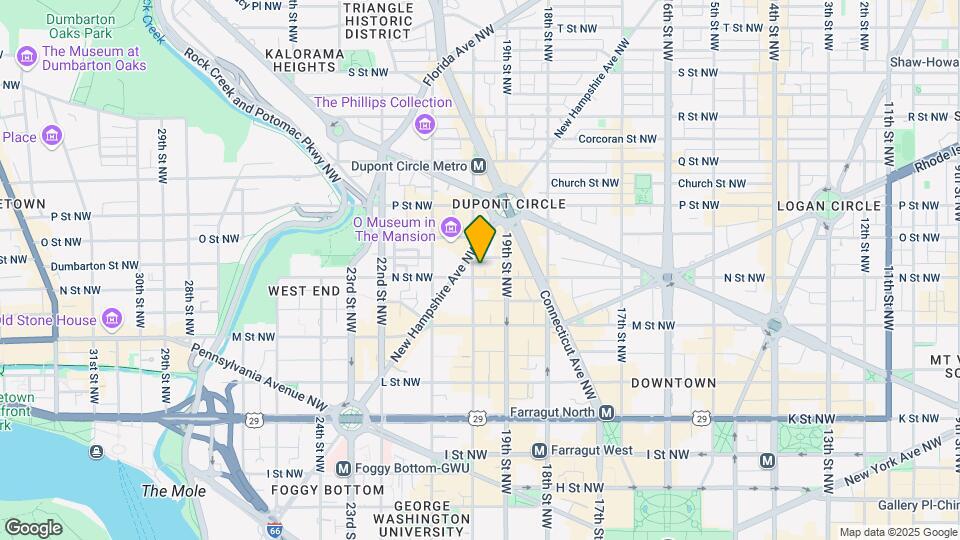 1301 20th St NW Map and Location Details