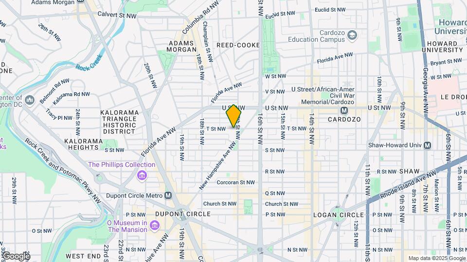 1830 17th St NW Mapa y Detalles de la Ubicación