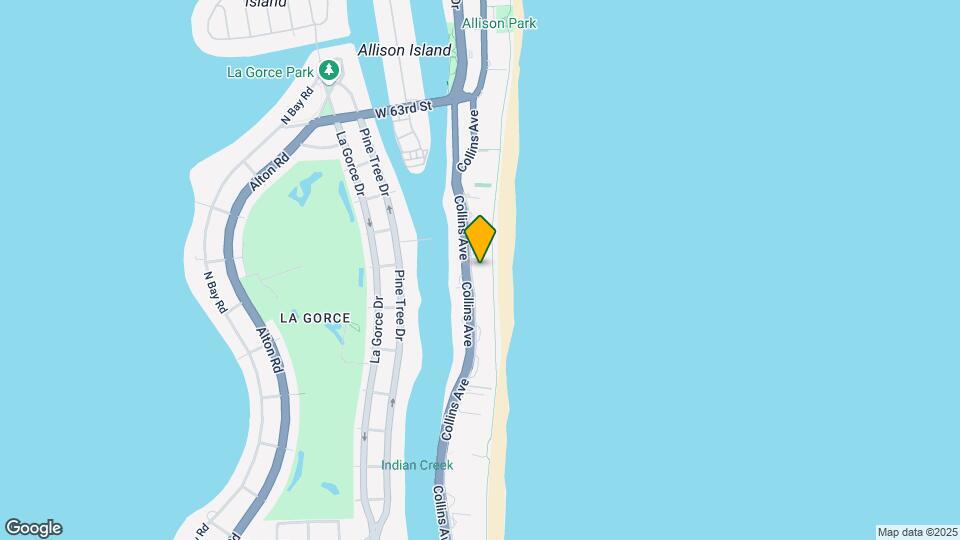 5701 Collins Ave, Unit 1406 Map and Location Details