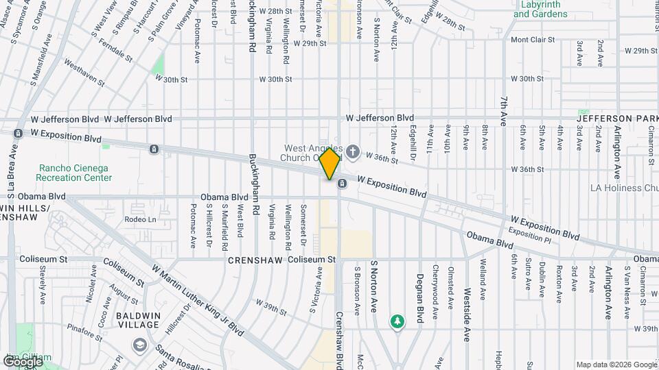 Crenshaw Crossing Map and Location Details