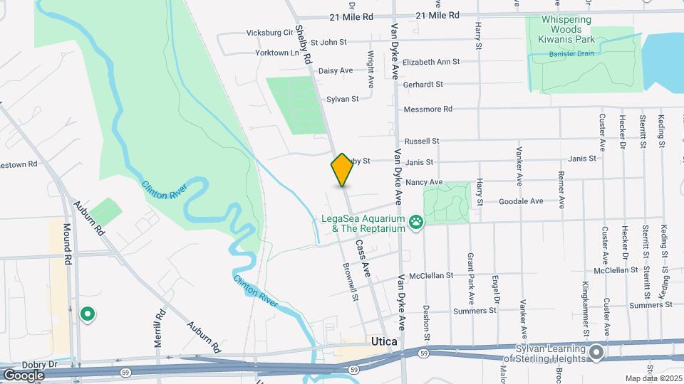 45883 Cass Ave Map and Location Details