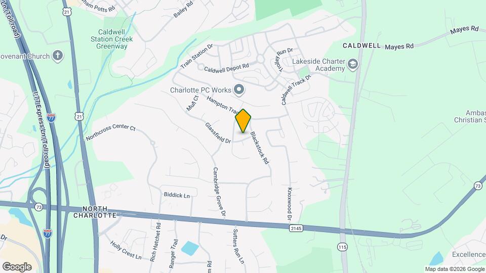 16908 Glassfield Dr Map and Location Details