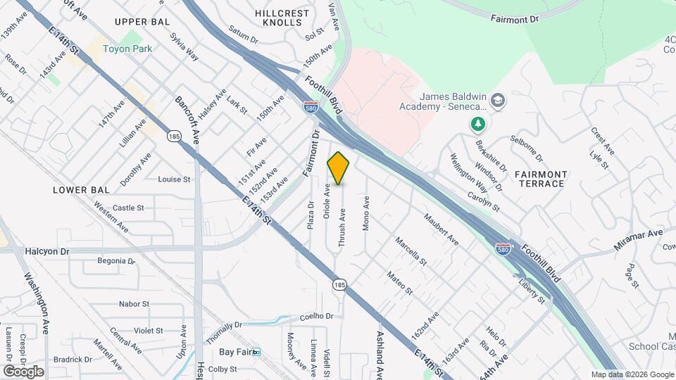 1659 Thrush Ave Mapa y Detalles de la Ubicación