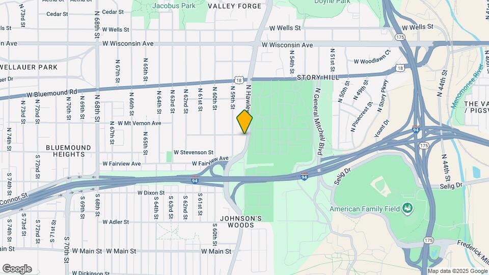 5807 W Park Hill Ave Map and Location Details