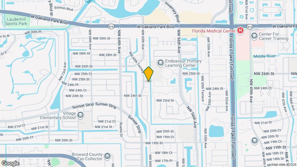 5952 NW 25th St Mapa y Detalles de la Ubicación