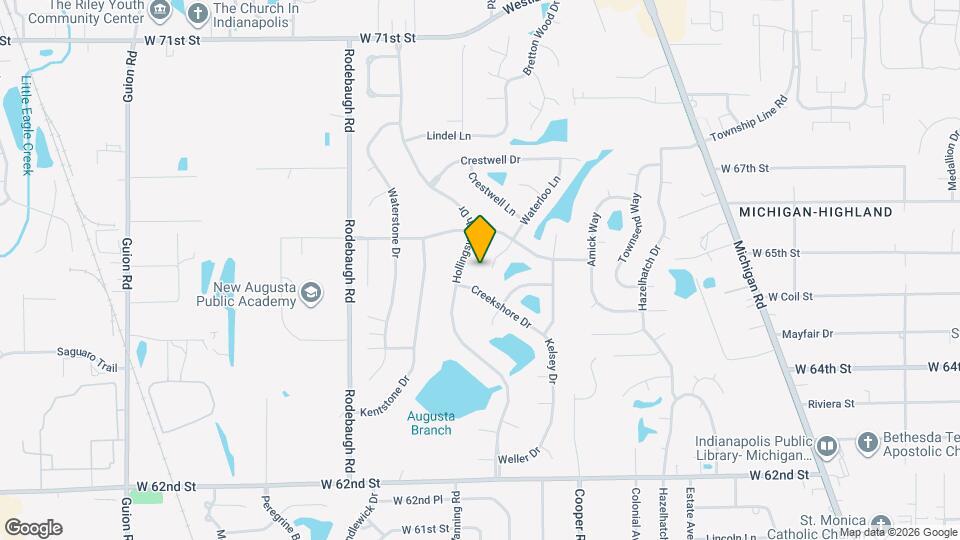 6446 Waterloo Ln Map and Location Details