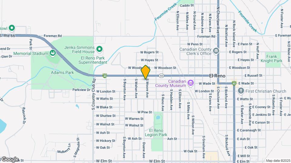 1100 W Wade St Map and Location Details
