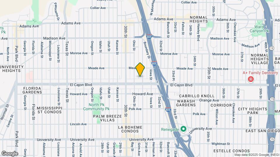4326 Illinois St Map and Location Details