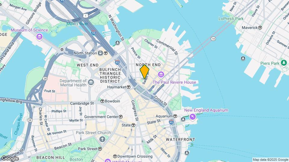 74 Salem St, Unit 3 Map and Location Details