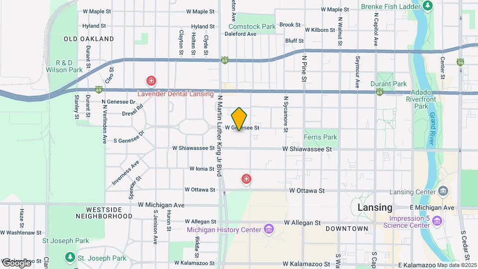 919 W Genesee St Map and Location Details