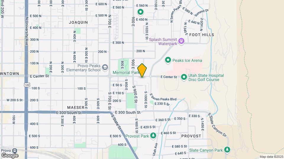 984 E Center St Map and Location Details