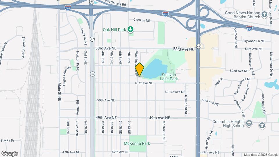 5109 Washington St NE, Unit 5109 Map and Location Details