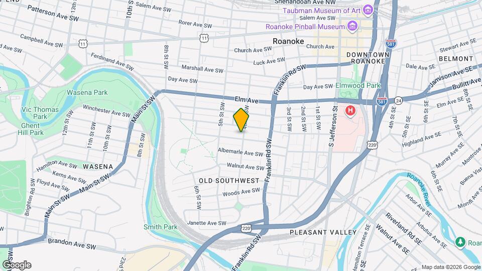 401 Washington Avenue Southwest, Unit Washington Ave sw Mapa y Detalles de la Ubicación