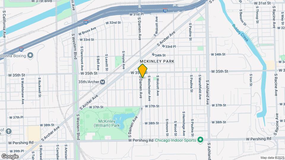 3527 S Damen Ave Mapa y Detalles de la Ubicación