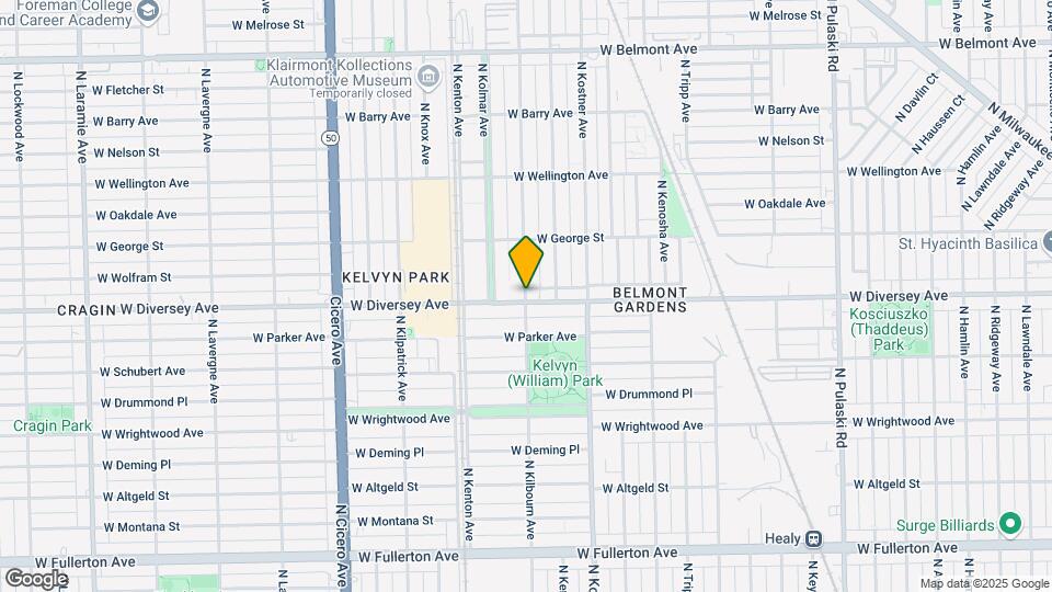 2805 N Kilbourn Ave, Unit 3S Map and Location Details