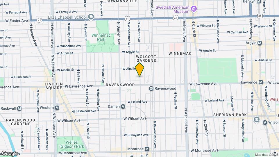 4818 N Wolcott Ave Map and Location Details