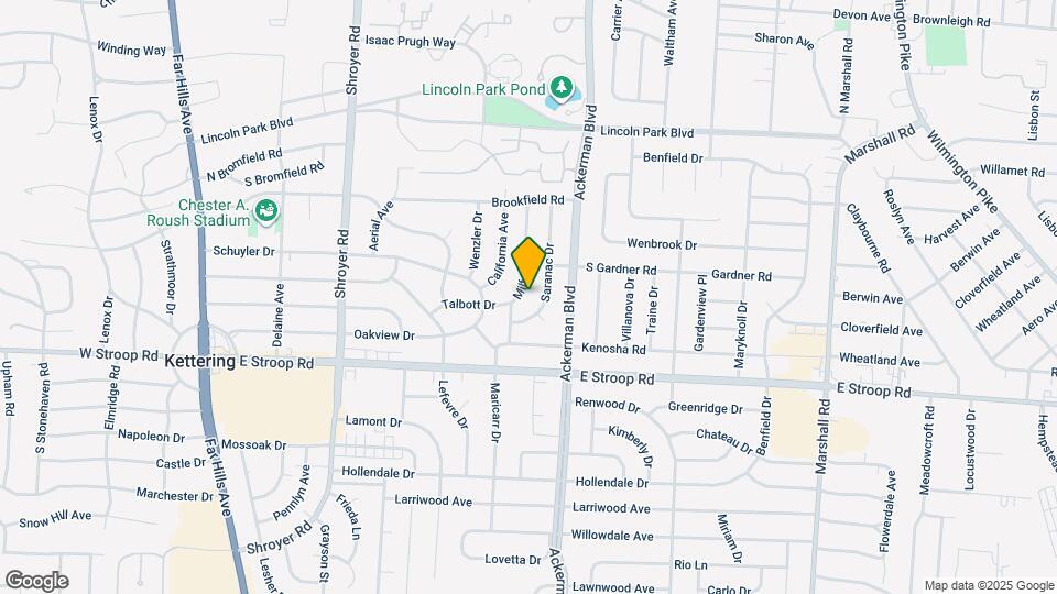 3842 Milford Dr Mapa y Detalles de la Ubicación