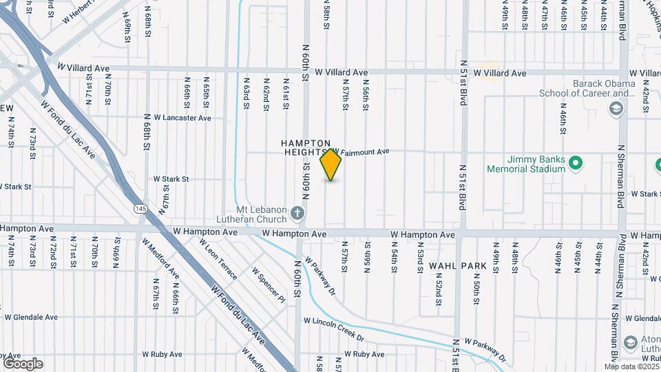 4906 N 58th St Map and Location Details