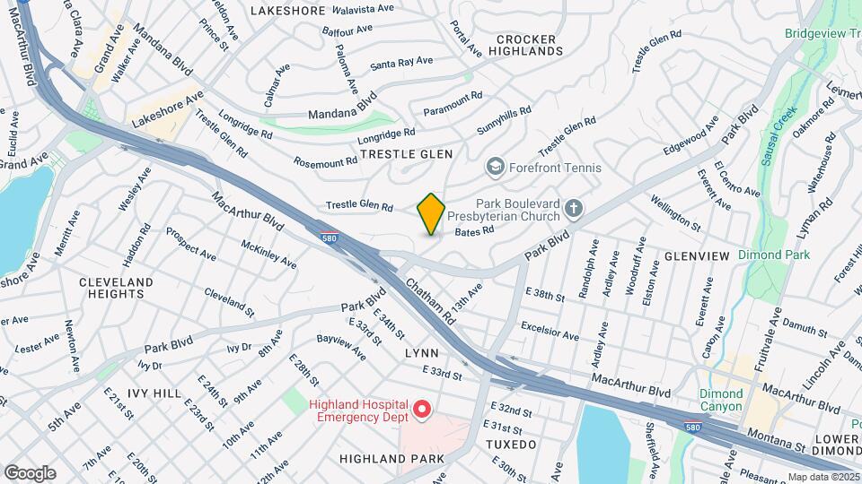 733 Grosvenor Pl Map and Location Details