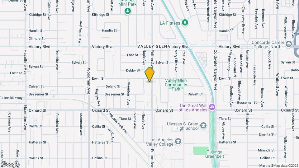 6143 Fulton Ave Map and Location Details