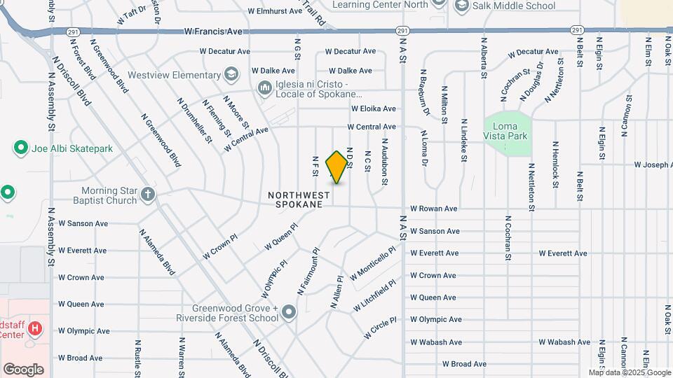 5604 N E St Map and Location Details