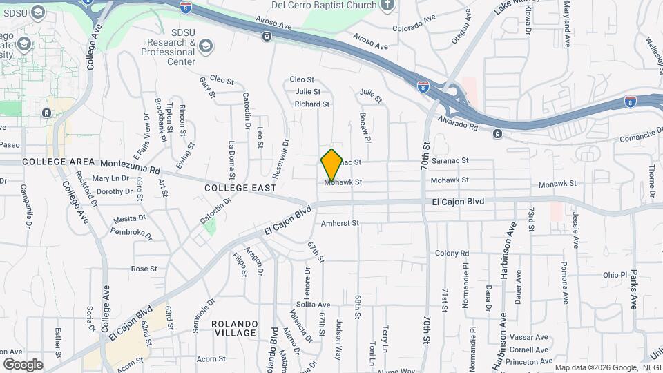 6737 Mohawk St Map and Location Details