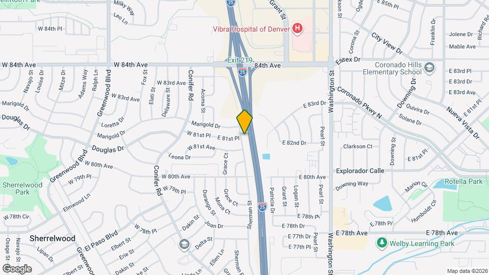 8134 Sherman St Map and Location Details