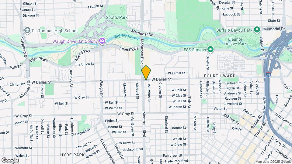 1002 Columbus St Map and Location Details