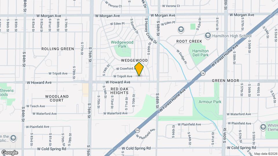 7009 W Tripoli Ave Map and Location Details