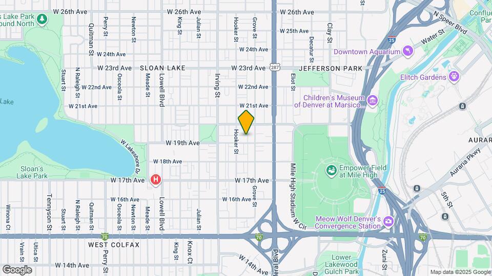 3119 W 19th Ave Map and Location Details