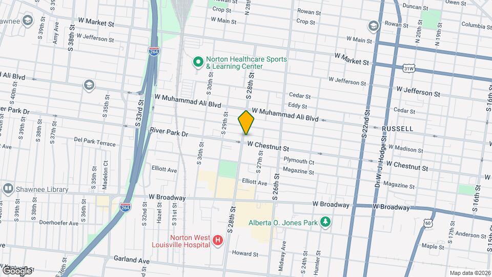 2729 W Chestnut St Map and Location Details