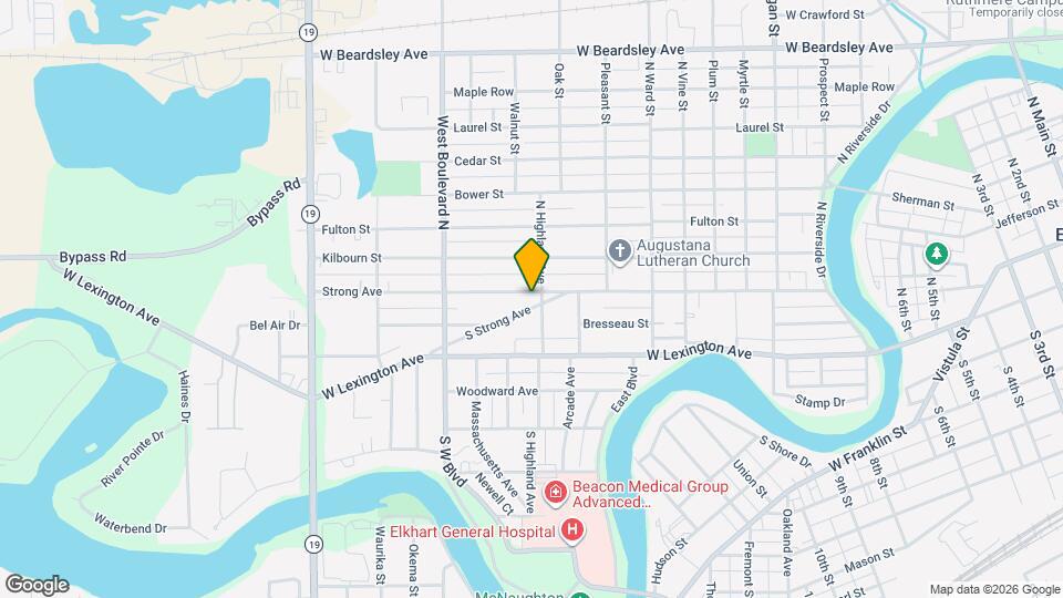 1407 Strong Ave Mapa y Detalles de la Ubicación