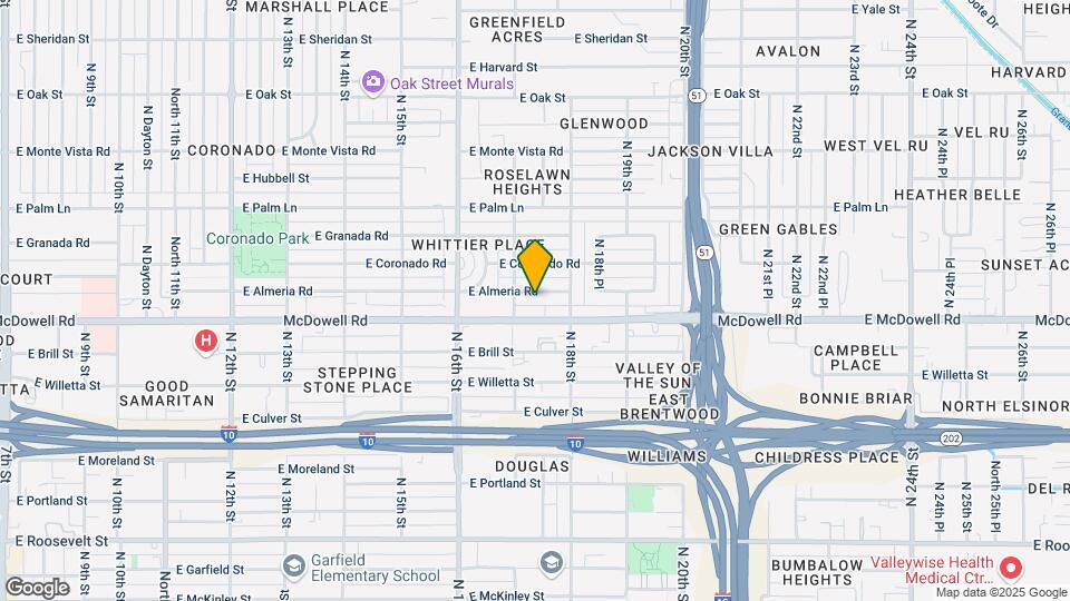 1717 E Almeria Rd Map and Location Details