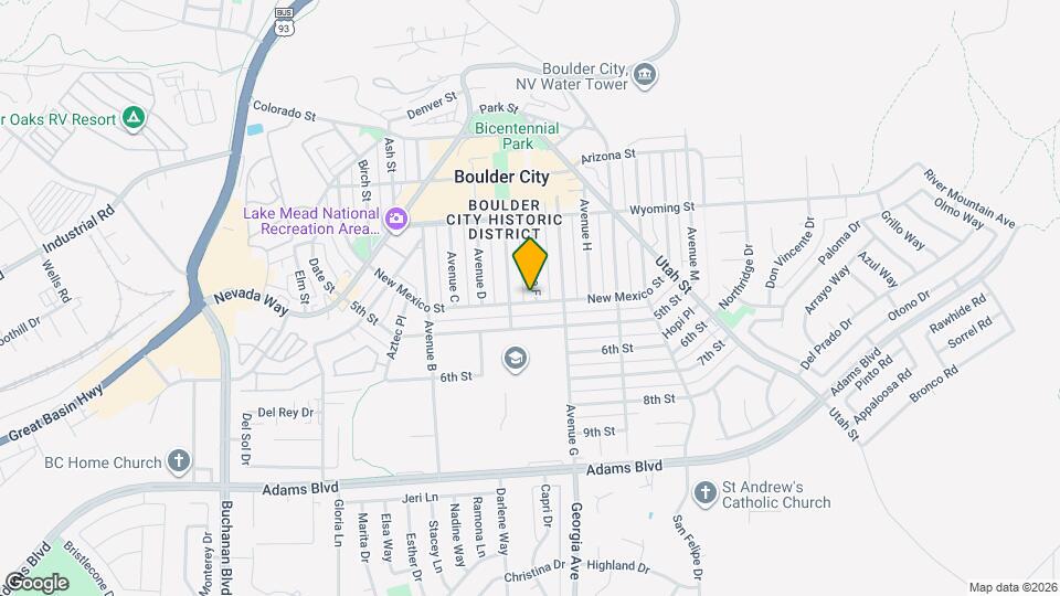 668 Avenue F Map and Location Details