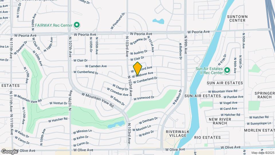 10223 W Andover Ave Map and Location Details