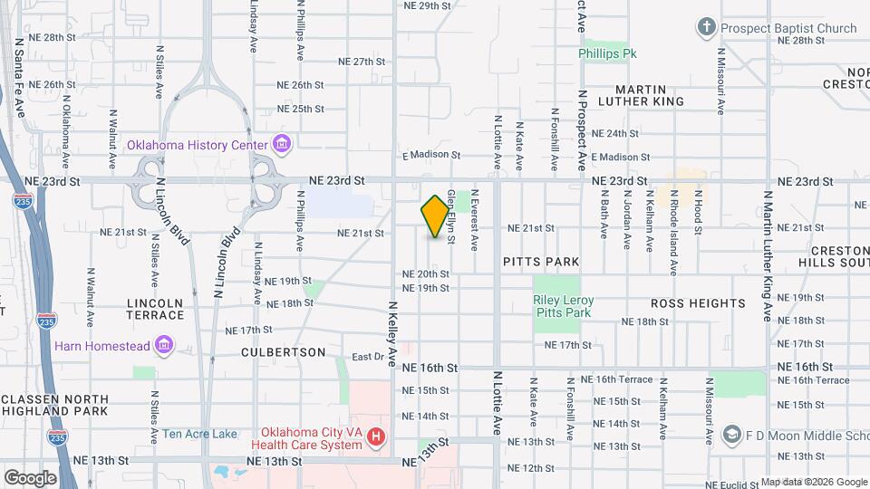 2128 N Stonewall Ave Map and Location Details