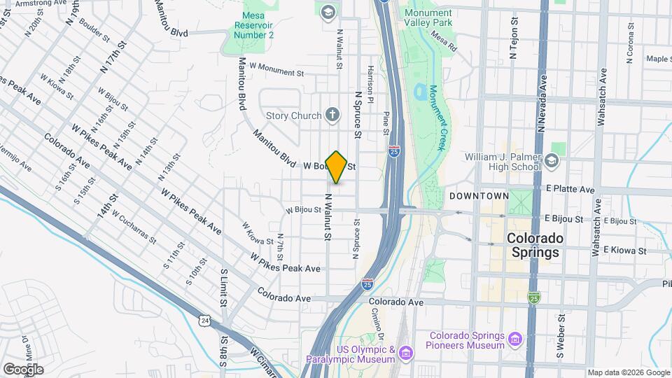 227 N Walnut St Map and Location Details