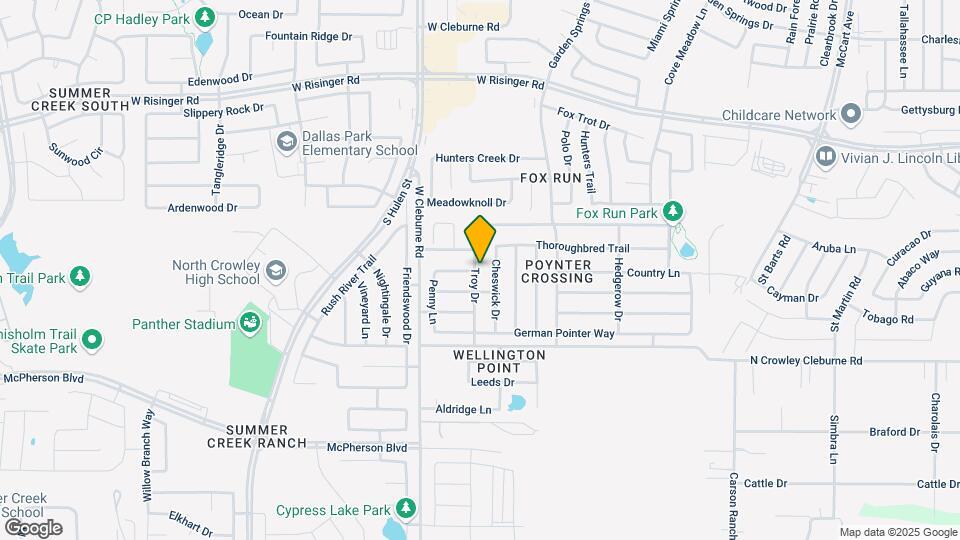 9041 Troy Dr Map and Location Details