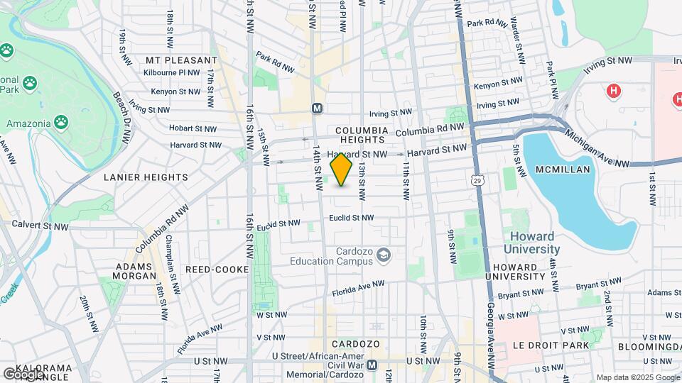 1331 Fairmont St NW Mapa y Detalles de la Ubicación