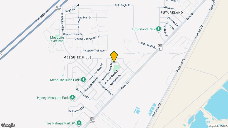 7336 Mesquite Sun Ln Map and Location Details