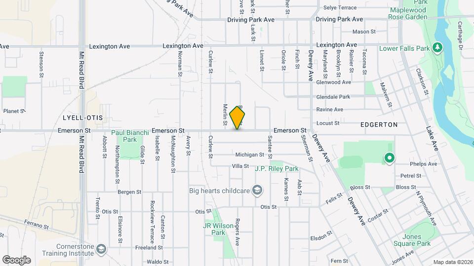 593 Emerson St Mapa y Detalles de la Ubicación