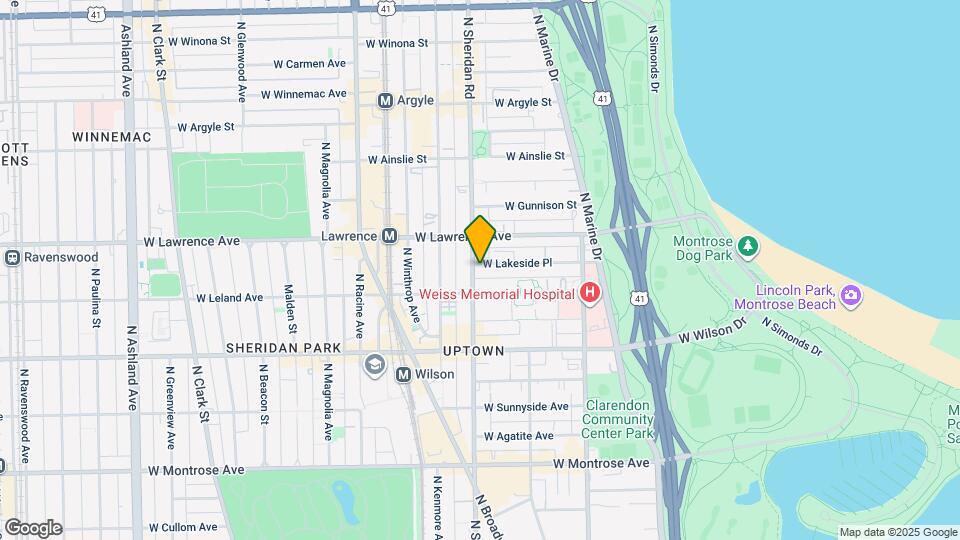 4725 N Sheridan Rd Map and Location Details