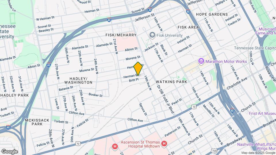 1911 Herman St Map and Location Details